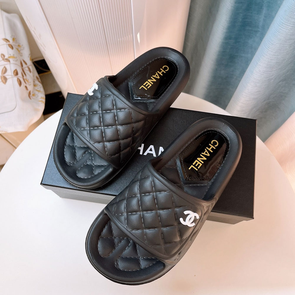 Chanel Shoes Flat Slippers Slide Sandal - Image 2