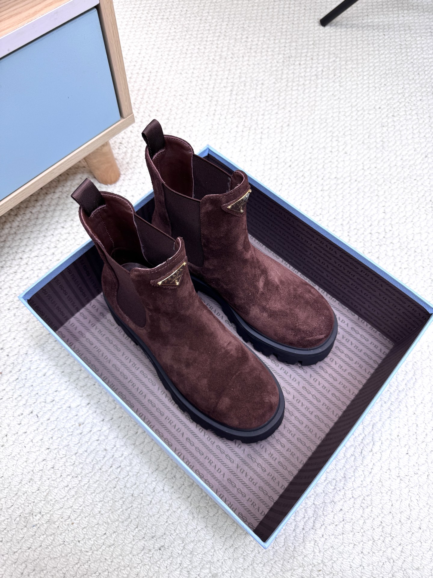Prada Platform Ankle Boots - Image 1