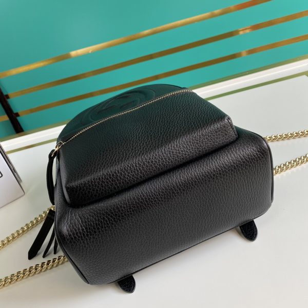 Gucci Soho Black Pebbled Backpack