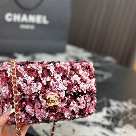 Chanel Sequined CF Chain Bag - Image 8