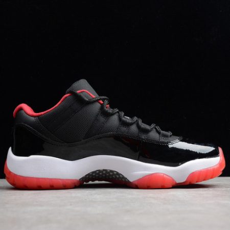AIR JORDAN 11 RETRO LOW "BRED" BLACK/ RED mens 528895-012 - Image 6