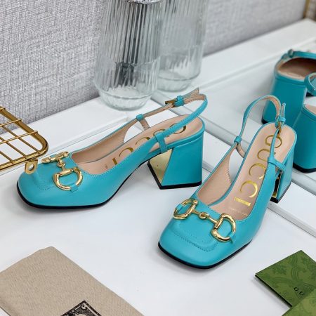 Gucci Buckle High Heels  Slide Sandal - Image 4