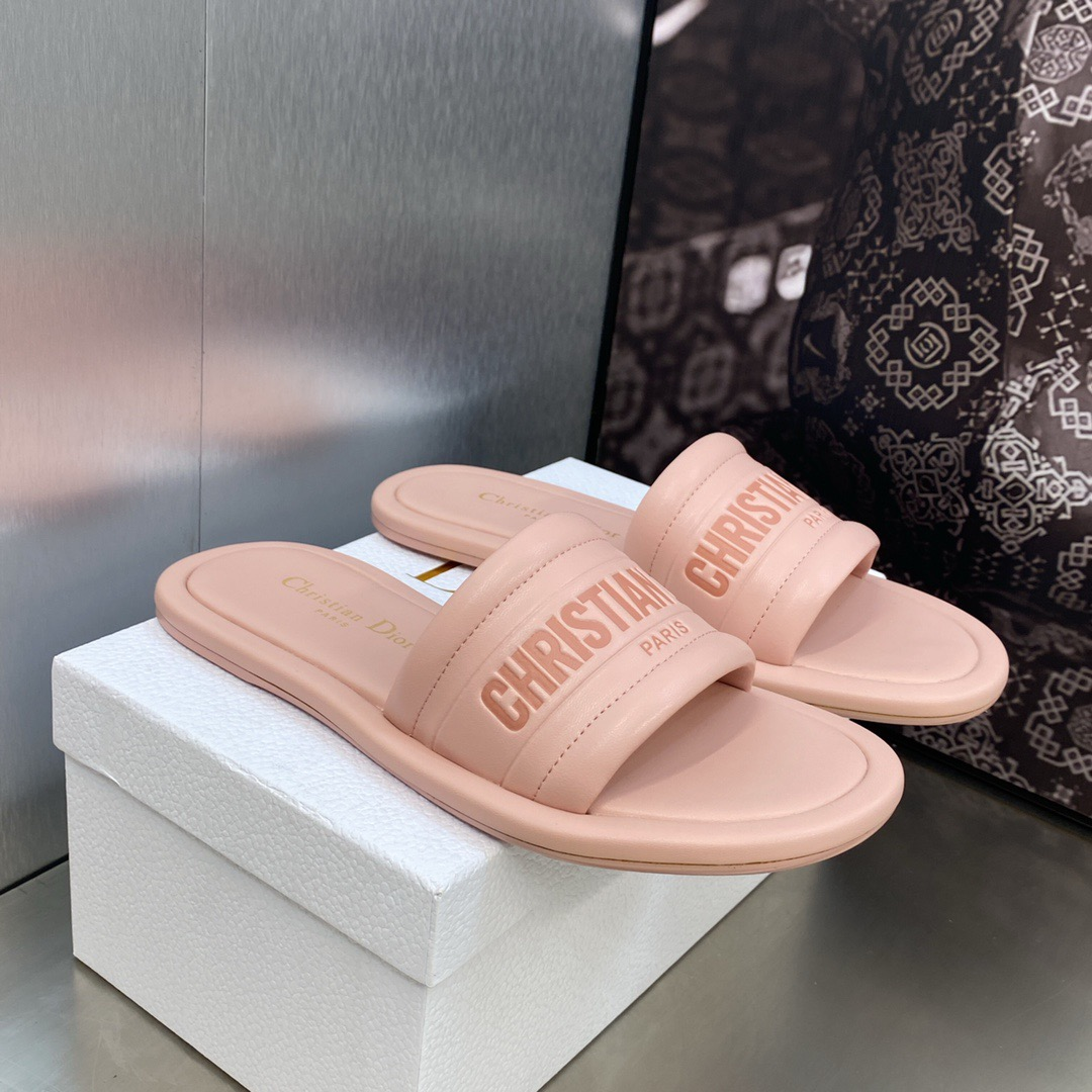 Dior Every-D Leather Fashion Flip-flops Shoes Sandal - Image 4