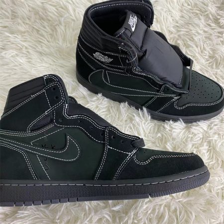 Travis Scott x Air Jordan 1 high OG "Black Phantom" DM7866-000 - Image 4