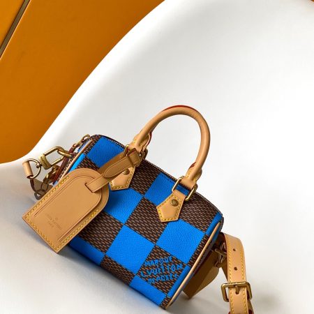 LV Damier Pop Speedy Bandoulière 18 Bag Jaune Mat - Image 3