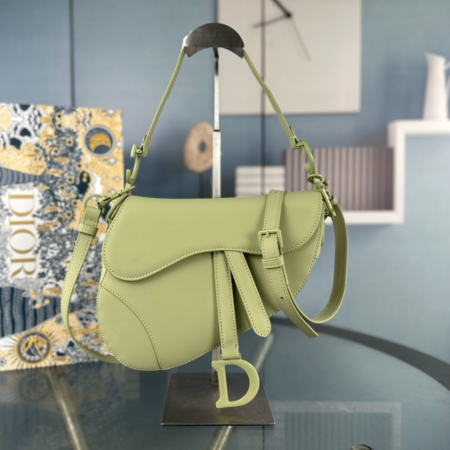 Dior Saddle Bag Matte Leather Shoulder Bag - Image 10
