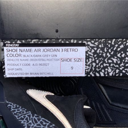 AIR JORDAN 3 RETRO OREGON DUCK AJ3-902027 - Image 6