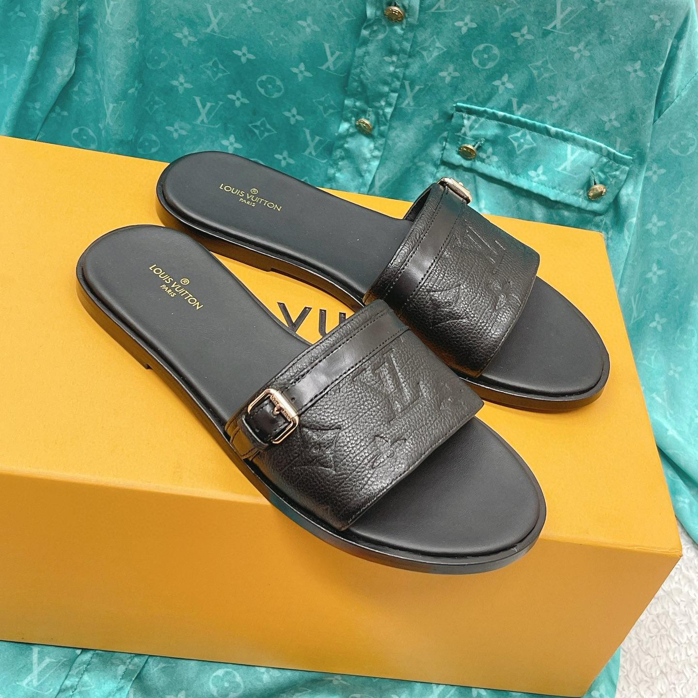 LV Comfortable Flat Slippers  Slide Sandal - Image 4