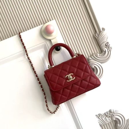 Chanel Mini Coco Handle Chain Shoulder Bag - Image 5