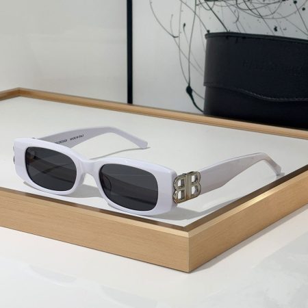 Balenciaga  Mirror leg Hollowed Out Logo   sunglasses Top quality - Image 8