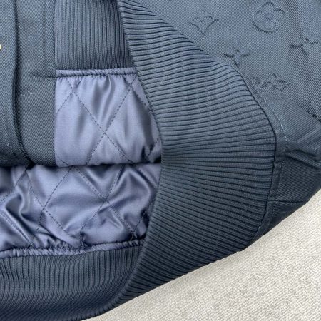 LV Embossed Monogram Cotton Varsity Jacket - Image 8