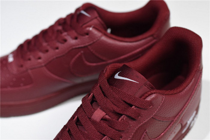 Nike Air Force 1 Low 07 LTHR Sail Team Red AJ7280-600 - Image 11