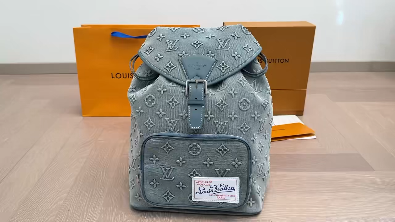 LV Denim Backpack - Image 2