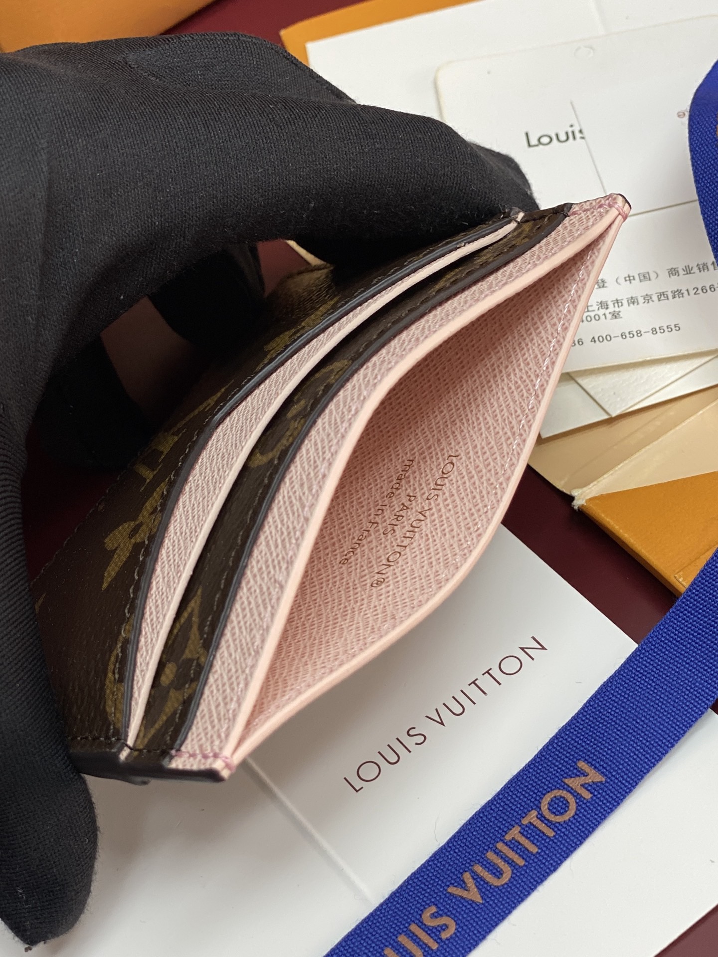 LV Triple Card Holder Monogram - Image 6