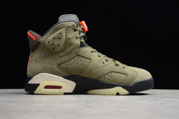 Travis Scott Air Jordan 6 Medium Olive Cactus Jack CN1084-200 - Image 2