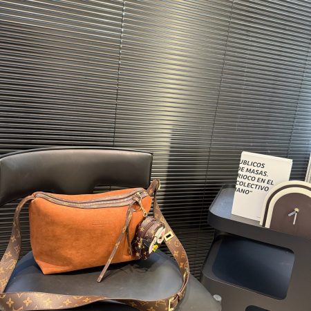 LV Suede Hobo Bag