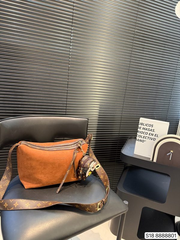 LV Suede Hobo Bag