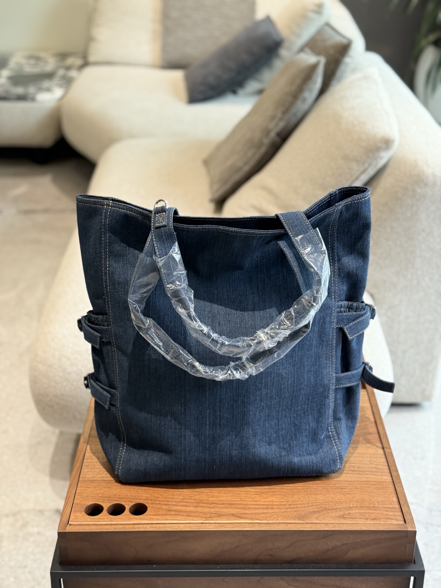 Celine Denim Tote Bag - Image 5