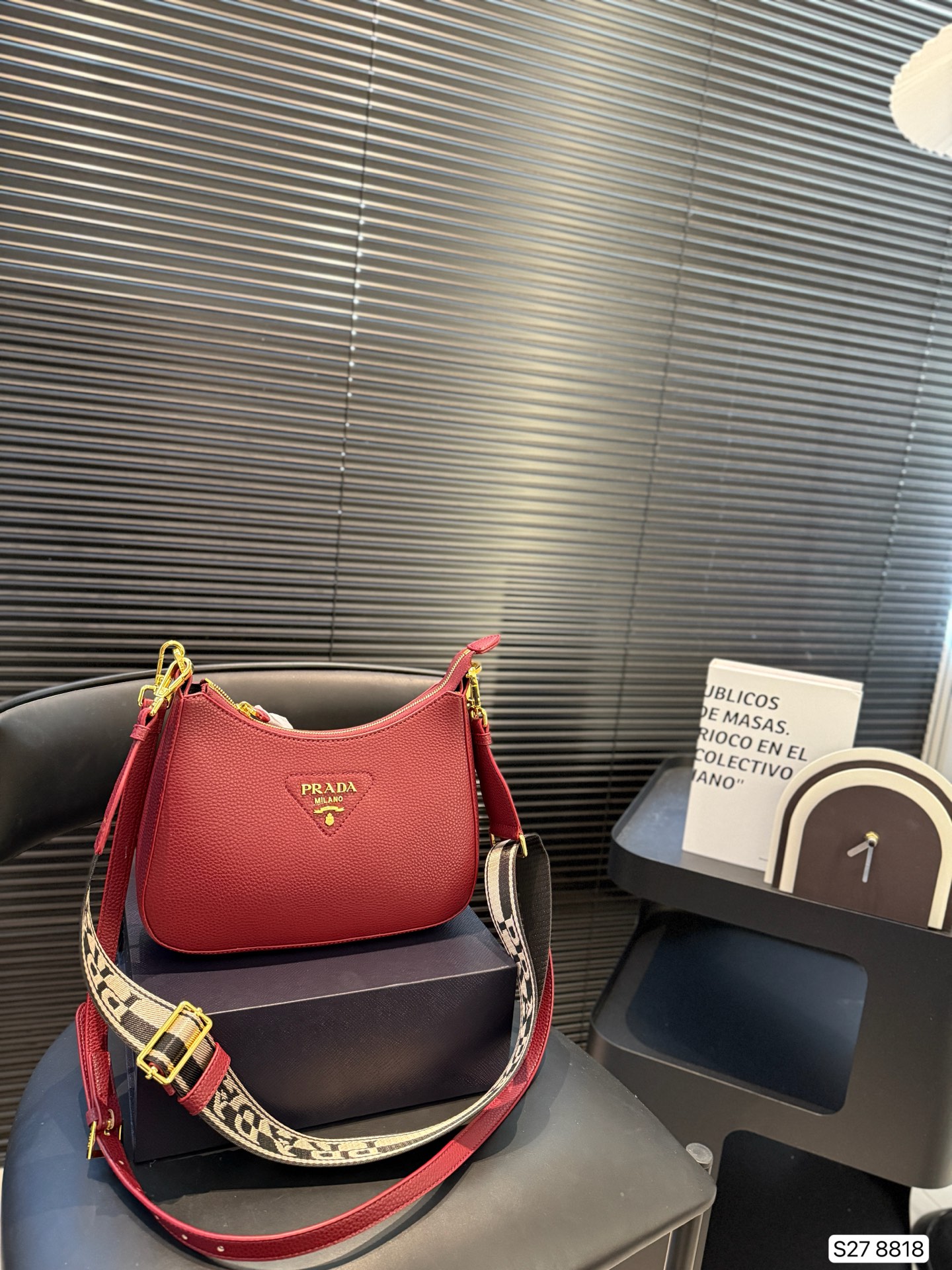 Prada Triangle Logo Shoulder Bag - Image 2