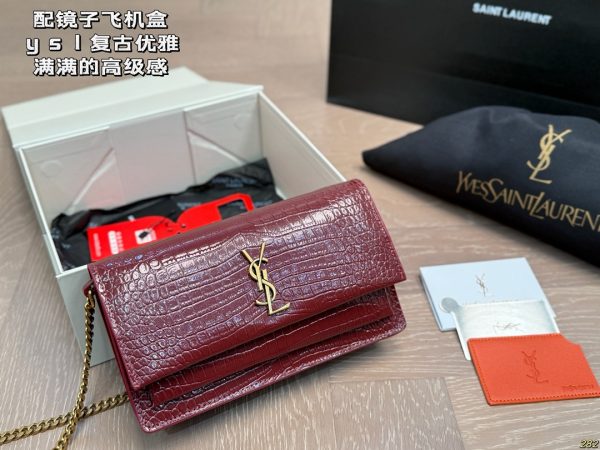 YSL Crocodile-pattern Bag