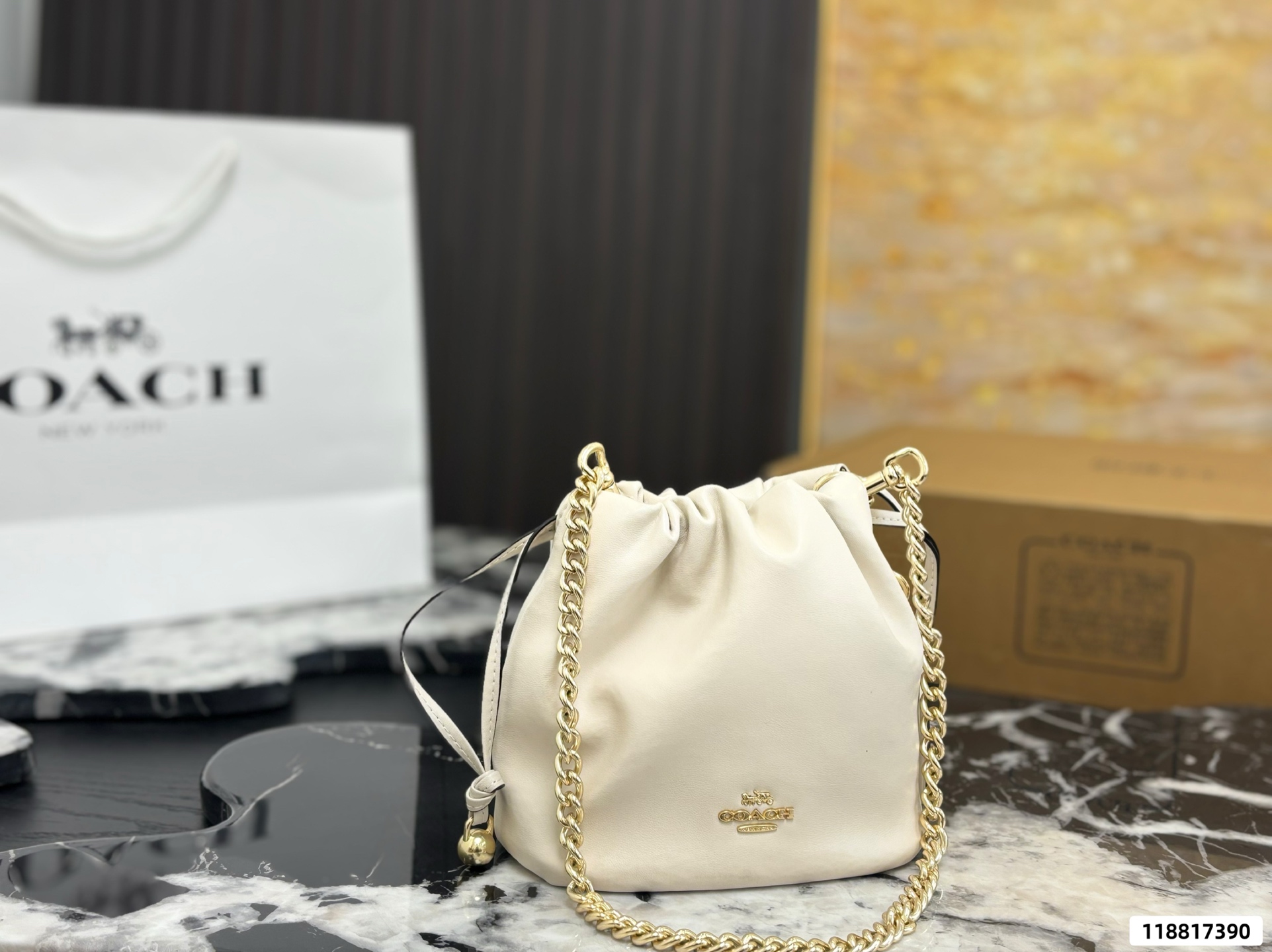 Coach's Faye Mini Drawstring Bag - Image 5