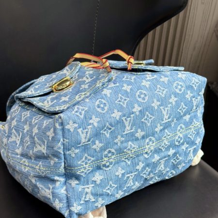 LV Montsouris Cargo Backpack Monogram Denim Bag - Image 8