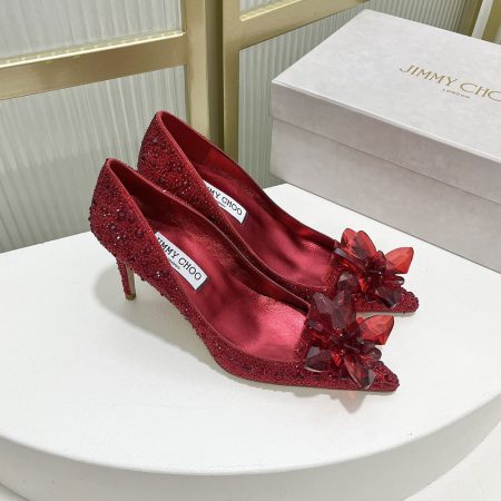 Jimmy Choo Allure Crystal Point Slide Sandal - Image 12