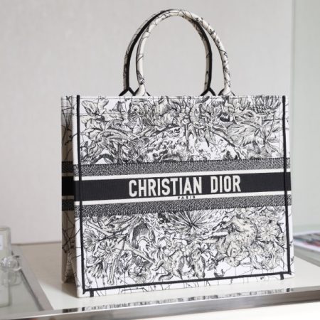 Dior Book Tote Pink Toile De Jouy Embroidery - Image 9