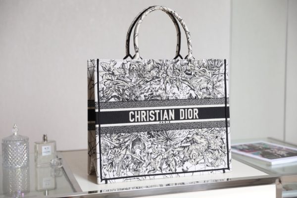 Dior Book Tote Pink Toile De Jouy Embroidery