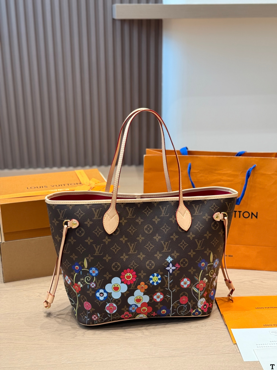 LV x TM Neverfull MM Monogram Bag - Image 4