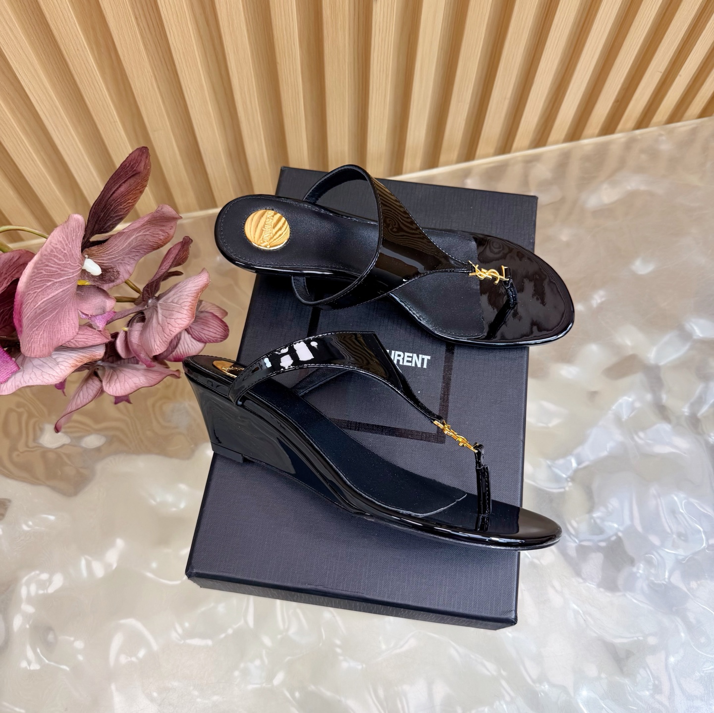 YSL Soft Thong Sandals - Image 7