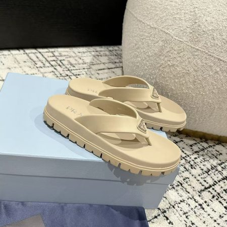 Prada Rubber Thong Sandals - Image 2