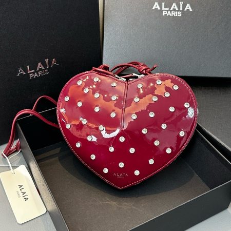 ALaia Diamond Heart Handbag - Image 4