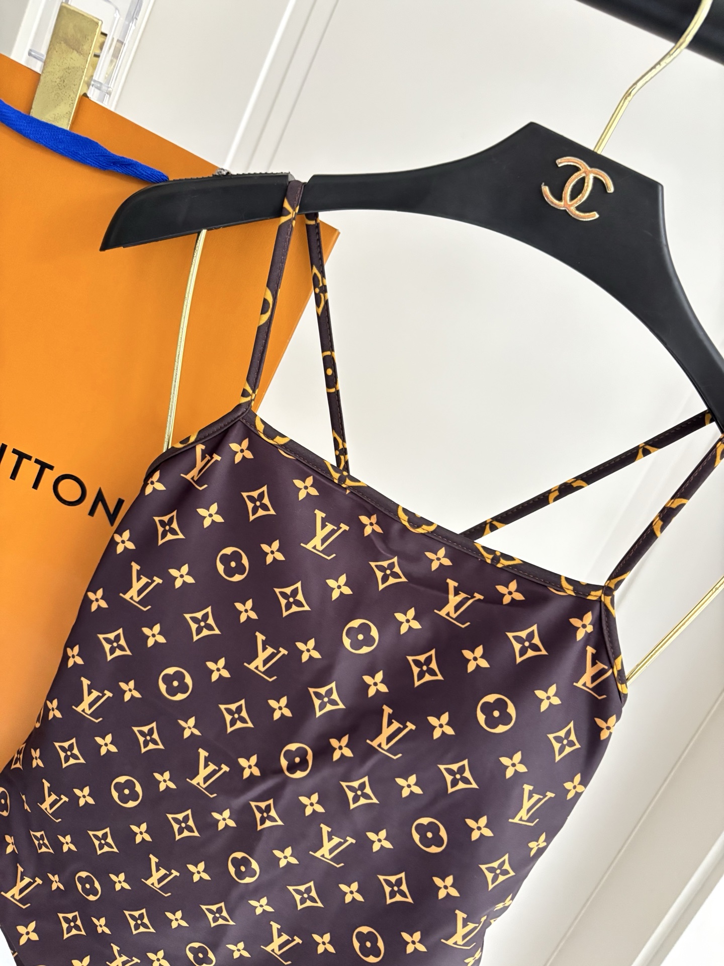 LV One-Piece Swimsuit Swimwear - Image 2