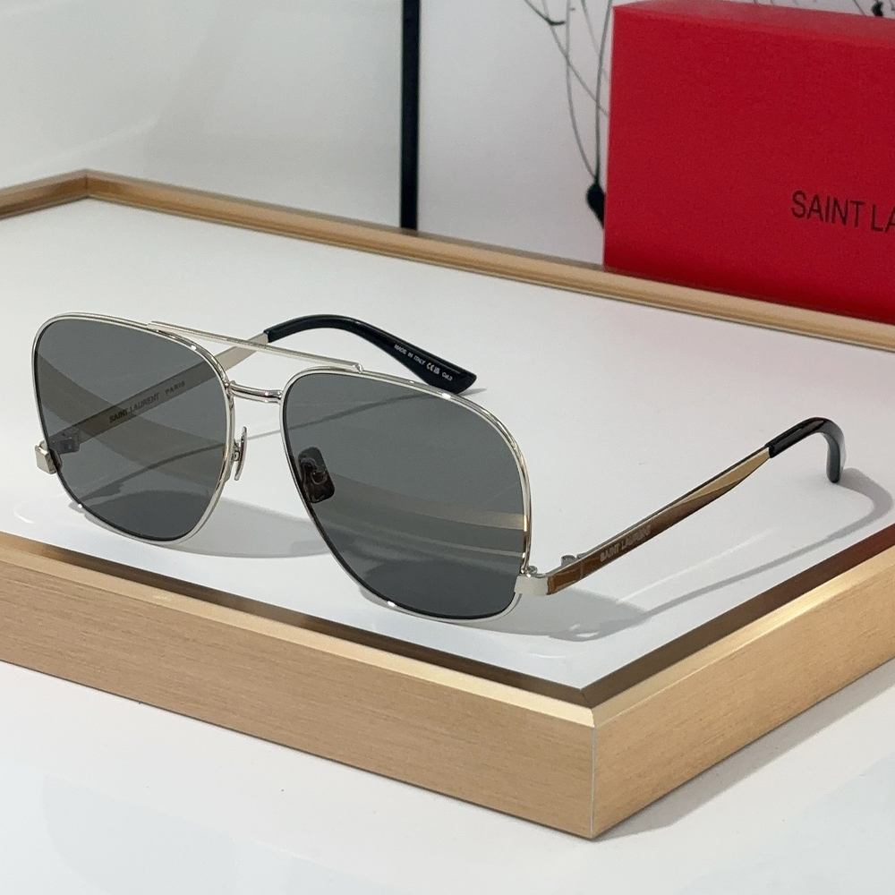 Saint Laurent YSL Metal Oval Sunglasses Top Quality - Image 1