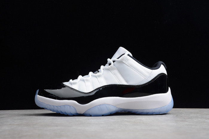 AIR JORDAN 11 RETRO LOW "CONCORD" BLACK/ WHITE mens 528895-153 - Image 2