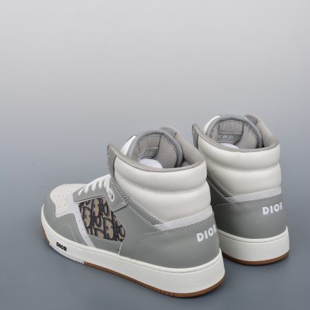 Dior B27 Sneakers High-Top Gray (AAA High Quality Version) - Image 3