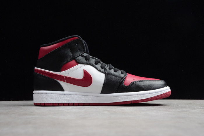 Air Jordan 1 MID bred toe 554724-066 - Image 4