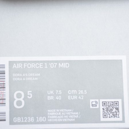 Nike Air Force 1 07 Mid Doraemon White Blue Red Yellow GB1236-160 - Image 10