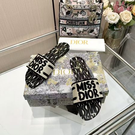 Dior Dway Miss Dior Allover Motif Sandals - Image 8