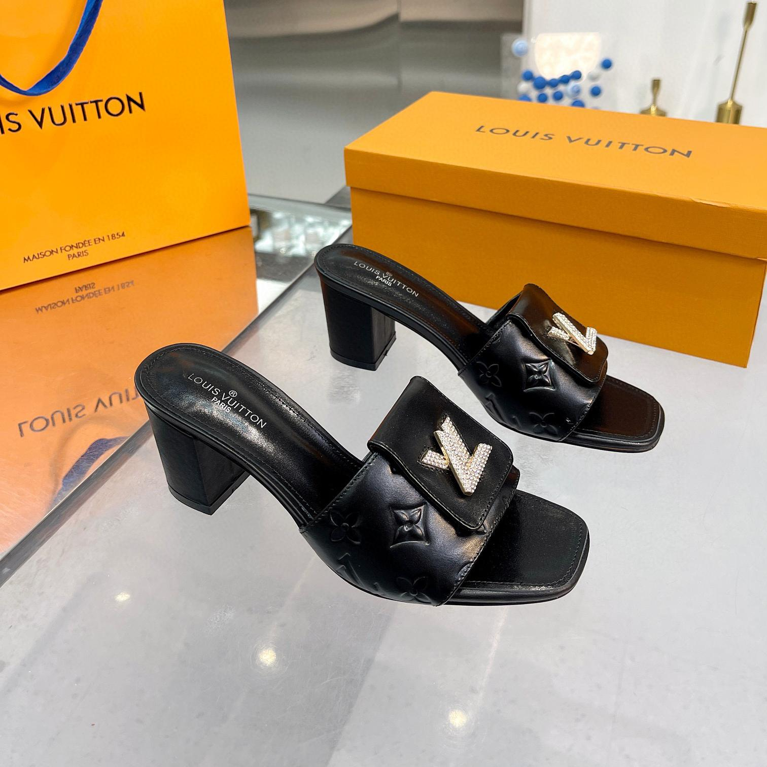 LV Flat Cut With Chunky Flip-flops Slide Sandal - Image 4
