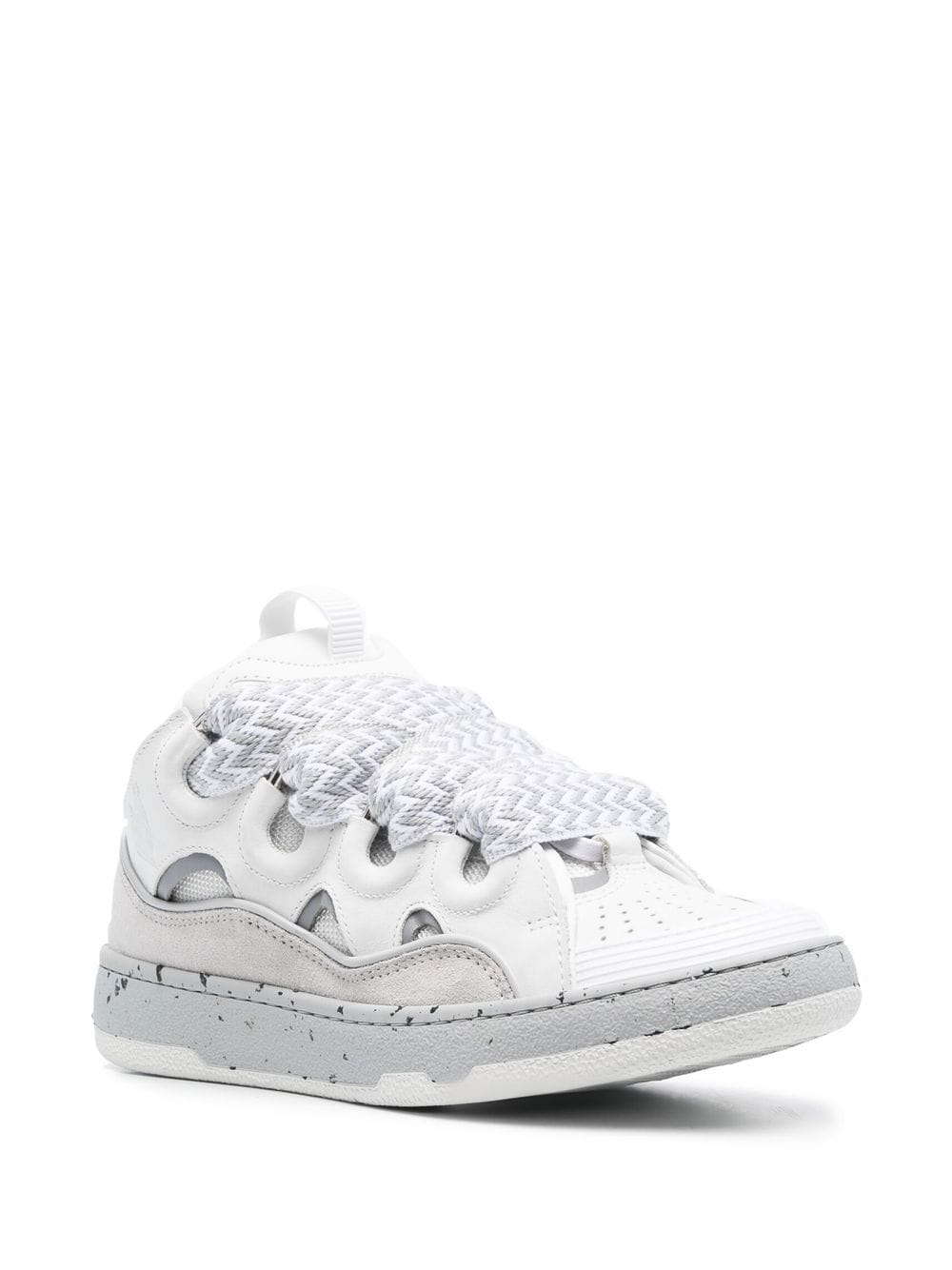 Lanvin LEATHER CURB SNEAKERS - Image 3