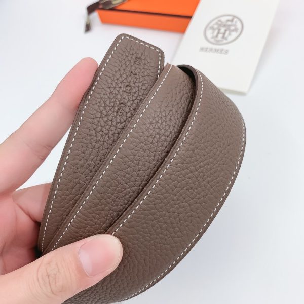 Hermes H Belt Buckle & Reversible Brown For Women, Women Belt 380MM