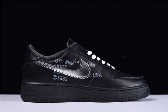 OFF-WHITE x Nike Air Force 1 07 Low Black AV5210-001 - Image 7
