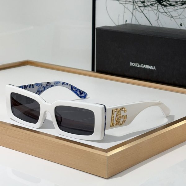 DOLCE & GABBAN DG Small Box Logo Mirror leg  Sunglasses Top quality
