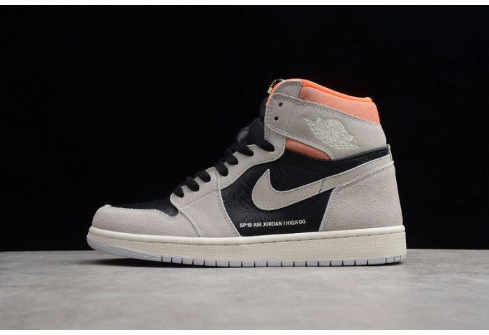 Air Jordan 1 Neutral Grey Hyper Crimson 555088-018 - Image 1