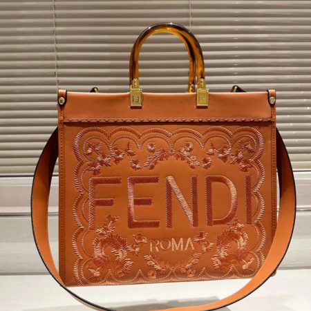 FENDI Sunshine Flower Embroidery Bag Medium - Image 4