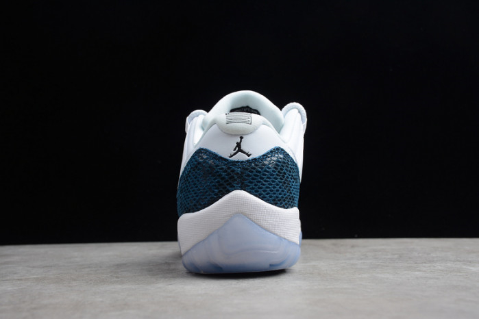 Air Jordan 11 Low Blue Snakeskin CD6846-102 - Image 4