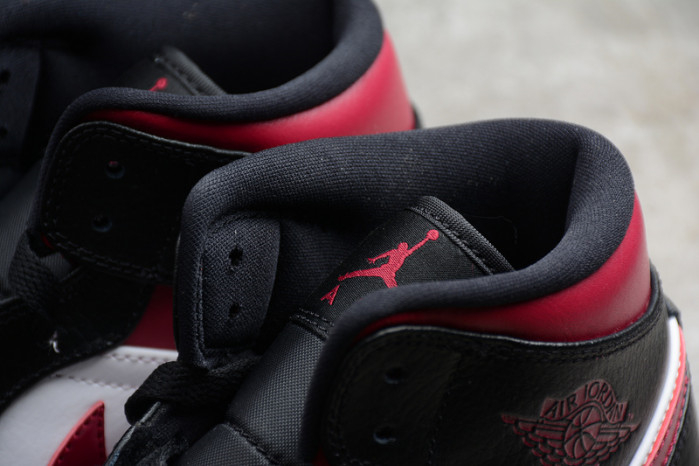 Air Jordan 1 MID bred toe 554724-066 - Image 9