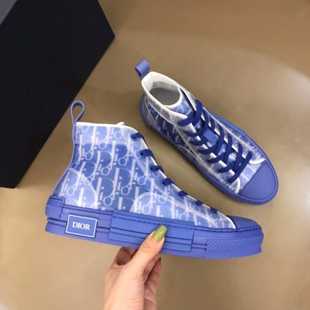 Dior B23 Oblique High Top Shoes white T004801-1069